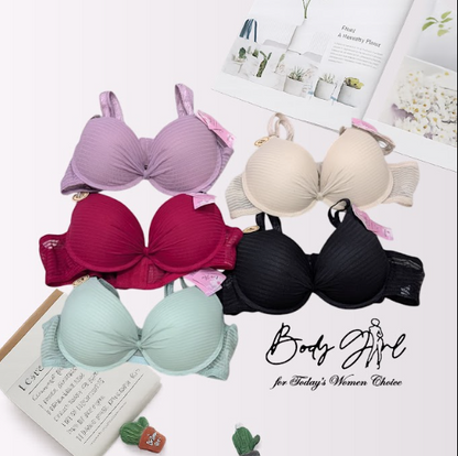 Body Girl Nude Twist Front Bra – Seamless & Comfortable Everyday Lingerie