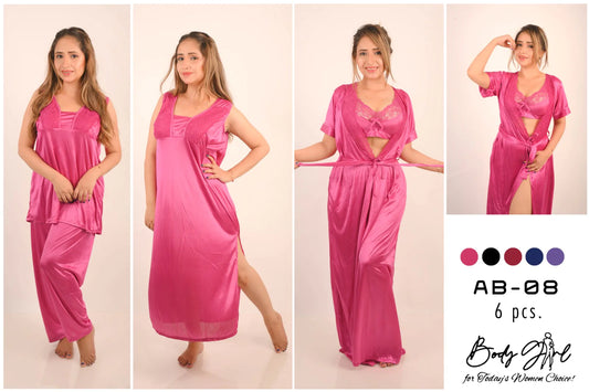 Body Girl 6-Pieces Nightwear For Girls & Women