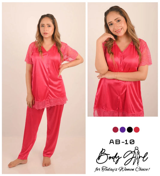 Body Girl 2-Pieces T-Shirt & Trouser For Girls & Women Free Size