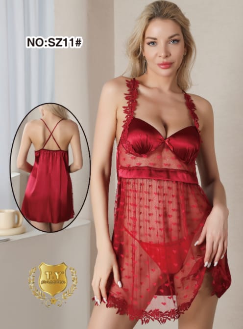 Body Girl New Stylish Women short Nighty Sift Net For Girls & Women