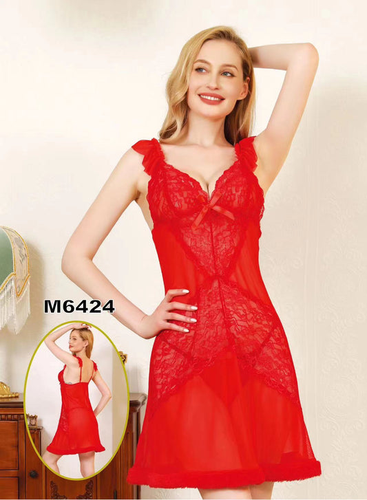 Body Girl Lace Transparent Dress For Girls & Women Free Size