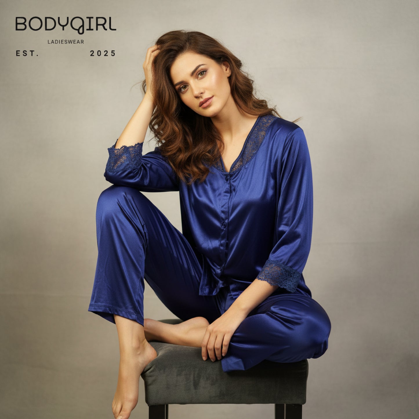 2 PCS Pure Silk Nightwear for Effortless Comfort