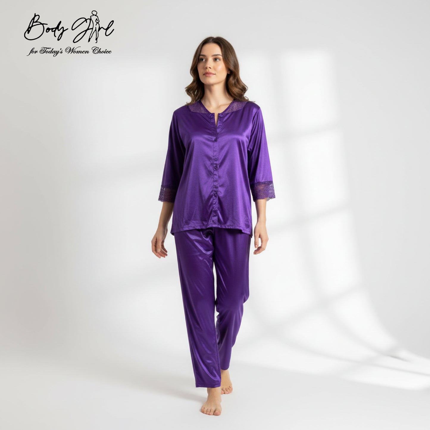 2 PCS Pure Silk Nightwear for Effortless Comfort