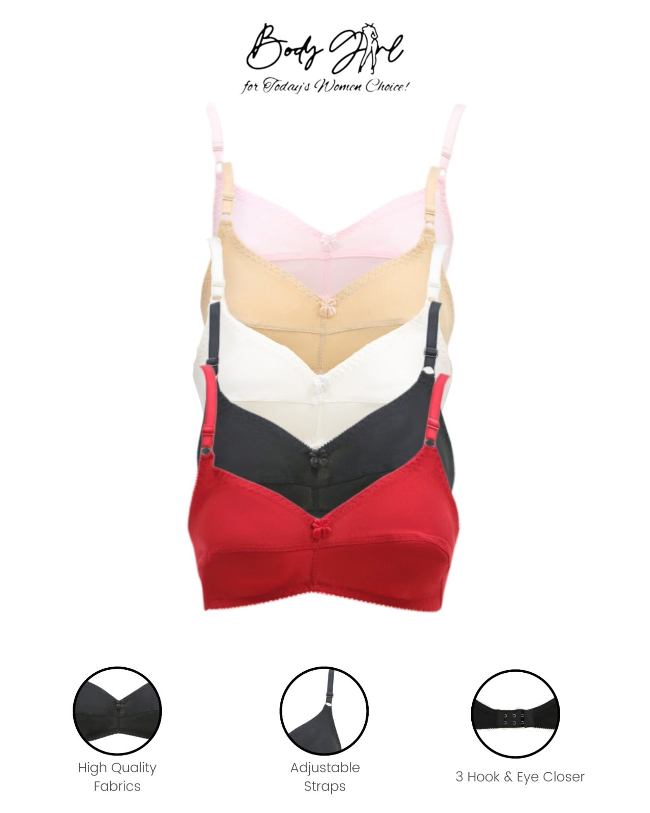 Body Girl Reena Jersey Bra – Non-Padded Wire-Free Comfort