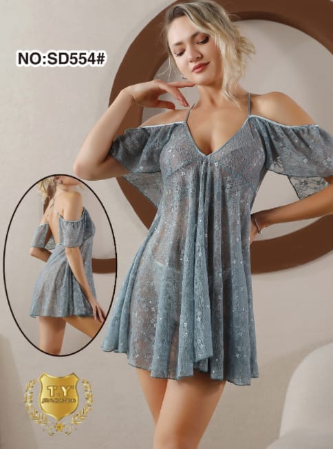 Body Girl See Through Transparent Night dress For Girls & Women